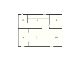 Appartement Ystad Grondplan 36