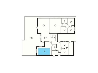Vakantiehuis Høll Grondplan 5