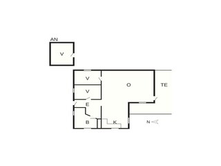 Vakantiehuis Ørding Grondplan 3