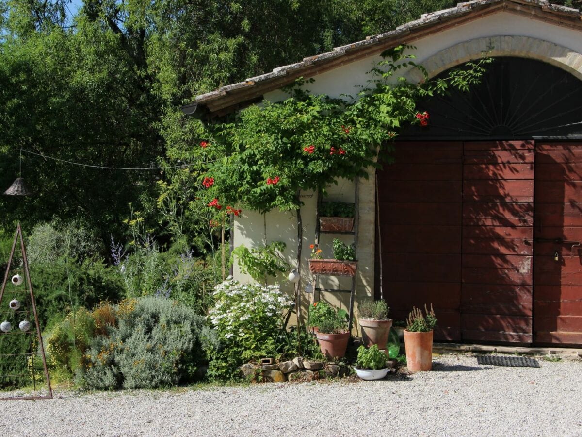 Die alte Scheune im Innenhof des Landguts