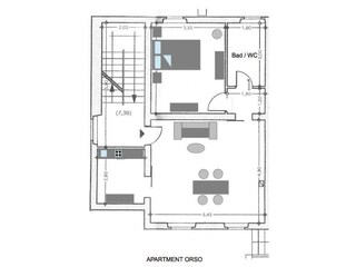 Appartamento per vacanze Montone Pianta del piano 29