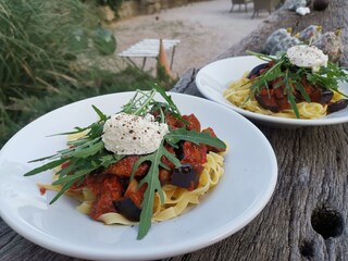 Leckere hausgemachte Pasta