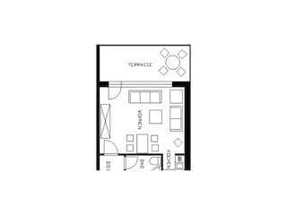 Vakantieappartement Borkum Grondplan 20