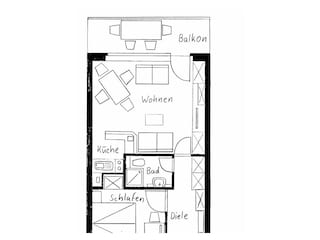 Appartamento per vacanze Borkum Pianta del piano 25