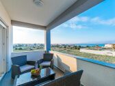 Balcony with a sea view