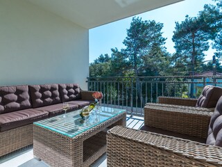 balcony with a sea view