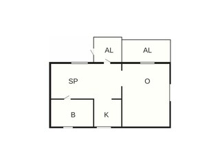 Vakantiehuis Nättraby Grondplan 32