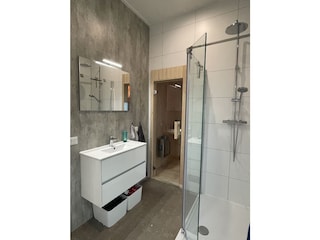 Bathroom with sauna