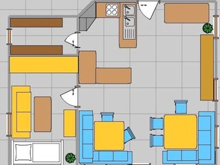 Vakantiehuis Patergassen Grondplan 35