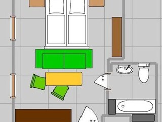 Vakantiehuis Patergassen Grondplan 36