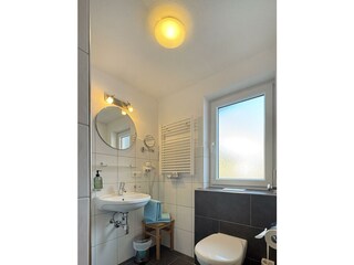 Dusche mit WC Ferienwohnung Muttekopf