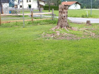 Vor dem Haus Blickrichtung Westen