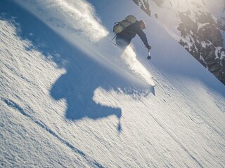 Abfahrt Skitour