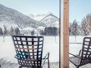 Aussicht auf die Berge - Wellnessterrasse