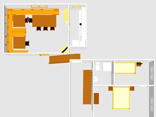 Apartment über 2 Etagen