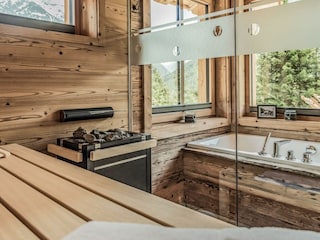 Sauna Badewanne Stein-Chalet