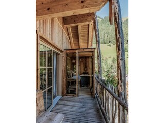 Balkon mit Sauna