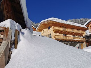 Aussenansicht mit Holzbieg