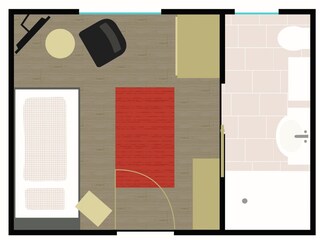 Grundriss Einzelzimmer