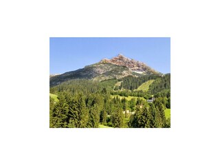 Gasthof mit Hochvogel im Hintergrund