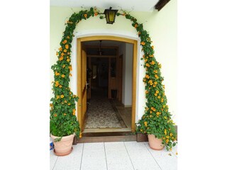 Eingang über die Terrasse