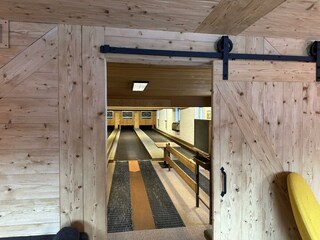 Kegelbahn für Hotelgäste