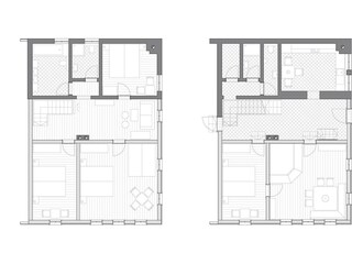 Etagenplan Olgahütte