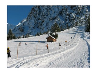 kleiner Schilift direkt im Ort