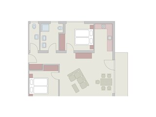 Grundriss Ferienwohnung "Elferkopf"