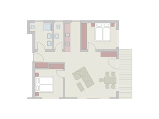 Grundriss Ferienwohnung "Hammerspitze"