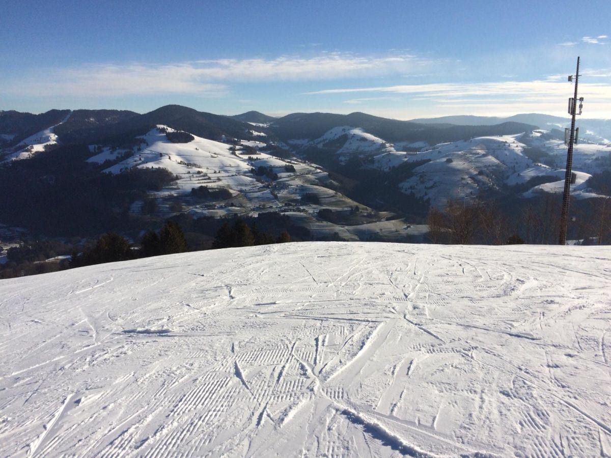 Skifahren am Hornlift Fröhnd mit herrlicher Fernsicht