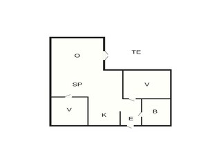 Vakantiehuis Ambjörnarp Grondplan 14