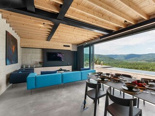 open space living with outside