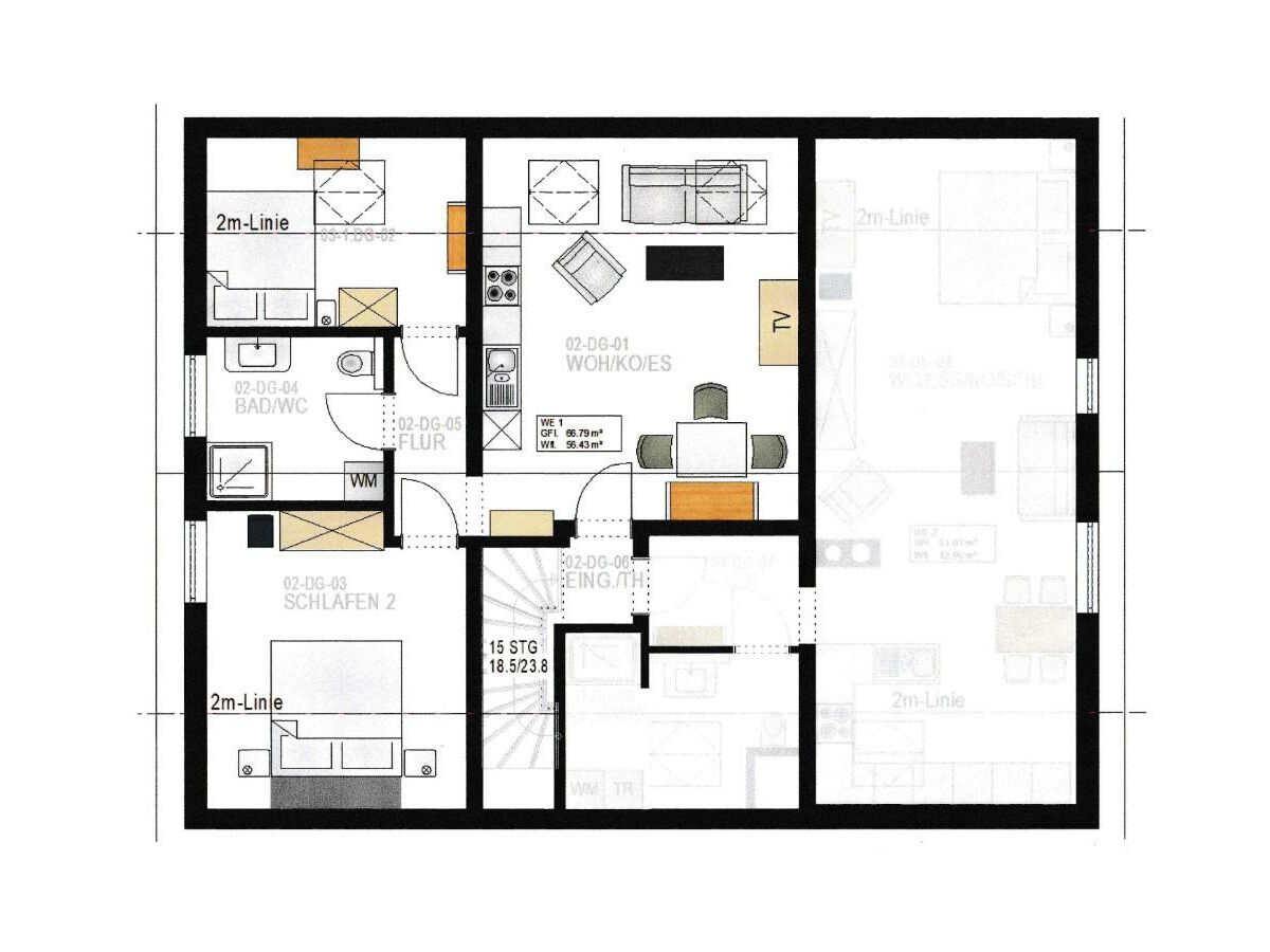 Grundriss Ferienwohnung Dietzenley