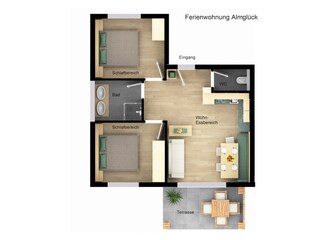 Vakantiehuis Hermagor Grondplan 18