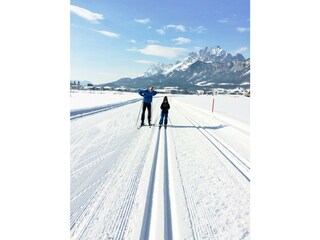 Loipe vor der Haustuere