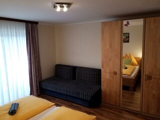 App. mit 2 Schlafräume Doppelbett + Schlafsofa
