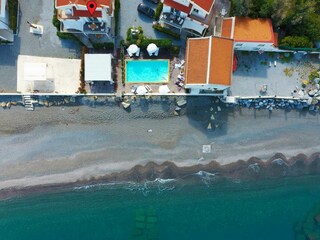 Kilometerlanger Strand direkt vor der Tür