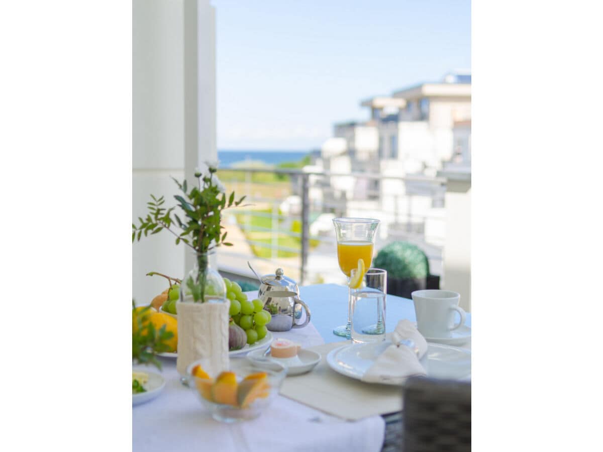 Frühstück auf der Dachterrasse