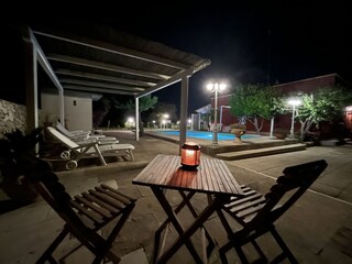 Pool bei Nacht