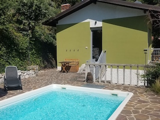 Blick vom Poolbereich
