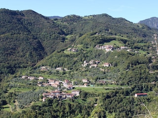 Blick auf Sompriezzo, Musio und Priezzo von Voltino aus