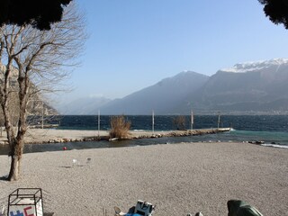 Badestrand in Campione sul Garda