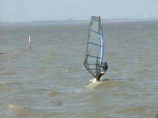 Surfen auf dem Meer