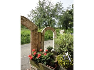 Vor dem Hauseingang