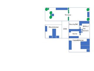 Raumplan der Ferienwohnung