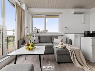 Gemütliches Sofa im Wohnbereich
