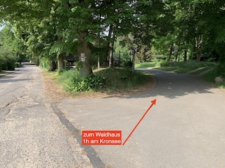 Anfahrtzum Haus Richtung Retzow
