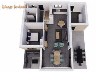 Casa de vacaciones Nieuwvliet Plano de planta 38
