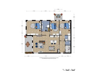 Appartement Domburg Grondplan 29